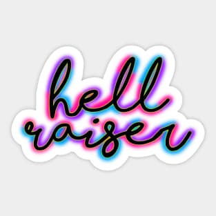 Colorful Hell Raiser Sticker